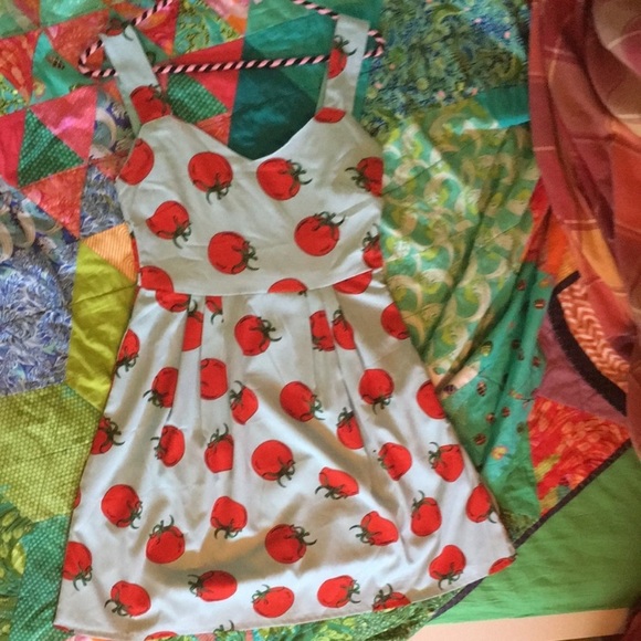 SOLD 🍅 Light blue mini dress Compania Fantastica size XS. Left side zipper. - Picture 5 of 11